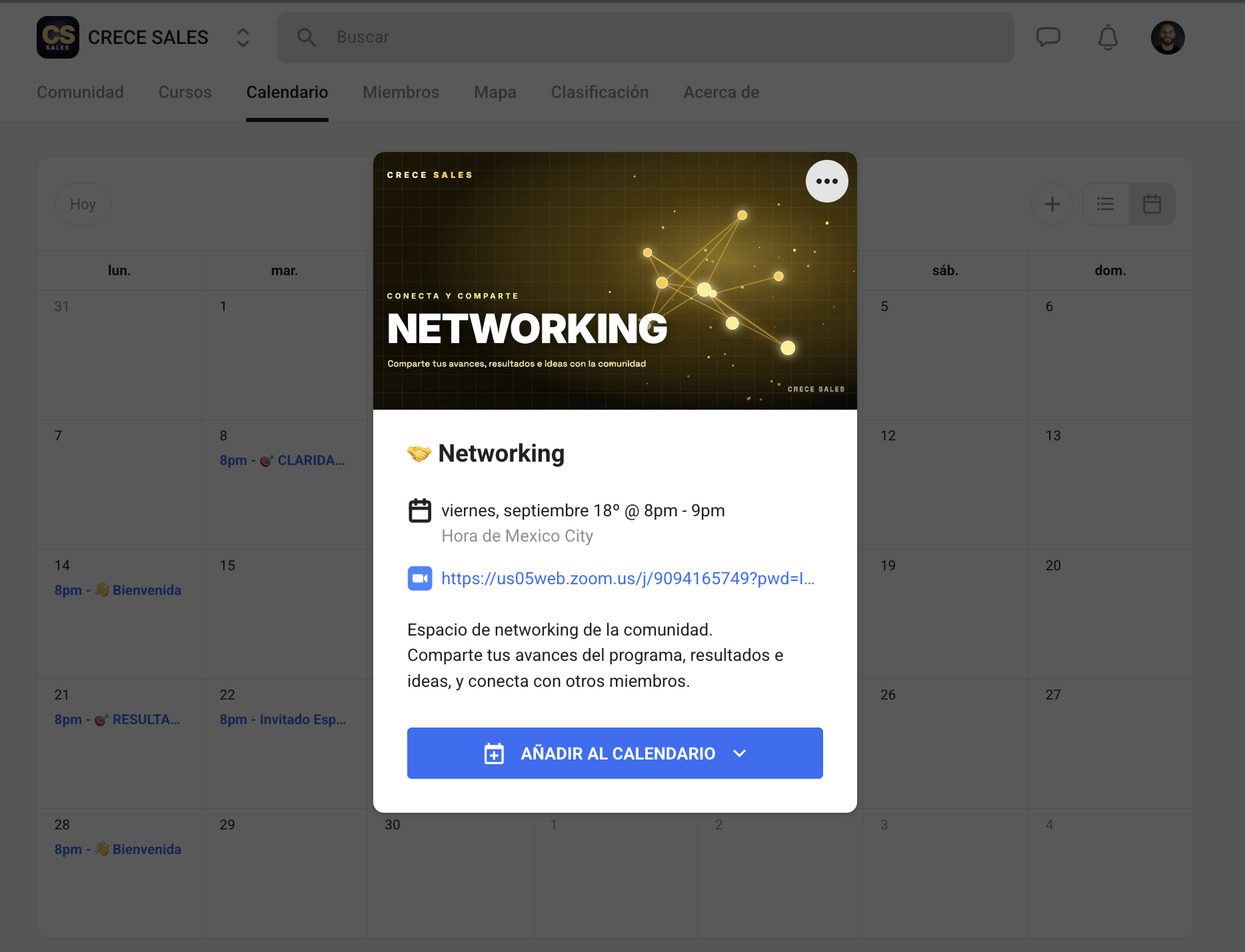 Sesión de Networking